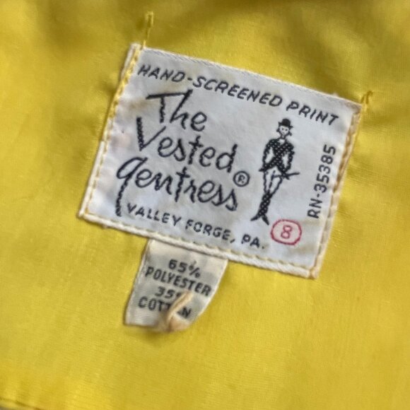 Vintage RARE Vested Gentress 1960s Tiger Print A-line dress - Picture 7 of 7